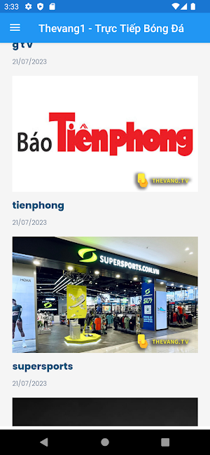 Thevang1 - Trực Tiếp Bóng Đá Screenshot 3