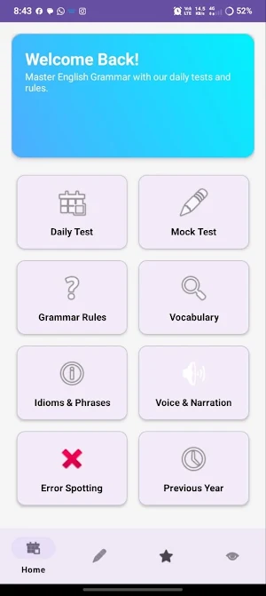 English Garammer Test Screenshot 0