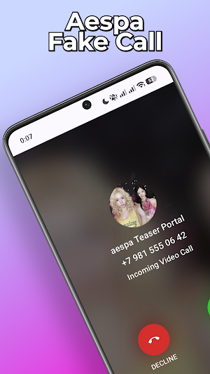 Aespa Fake Video Call & Chat Screenshot 0