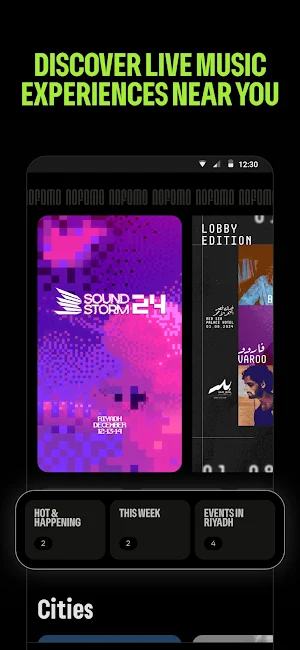 NOFOMO: Saudi Music Events Screenshot 1