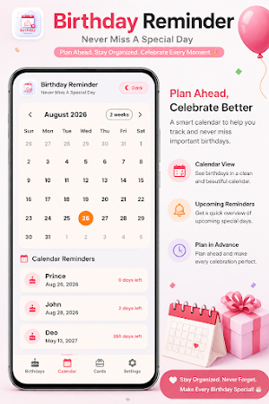 Birthday Reminder Screenshot 3