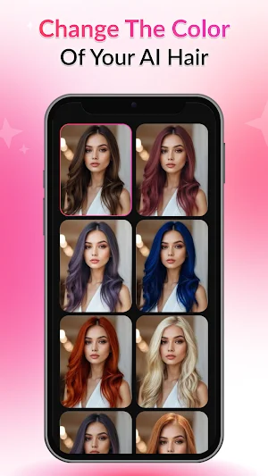 AI Hairstyle Try On: Color Cut Screenshot 2