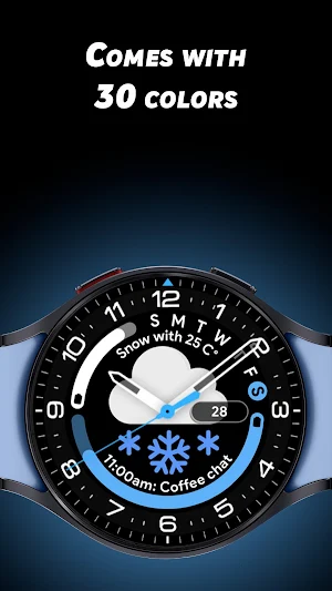 Weather Analog - Watch face Screenshot 1
