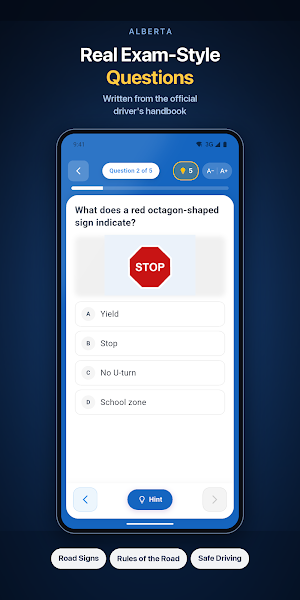 Alberta Class 7 Knowledge Test Screenshot 1