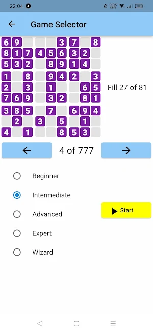 Sudoku Screenshot 1