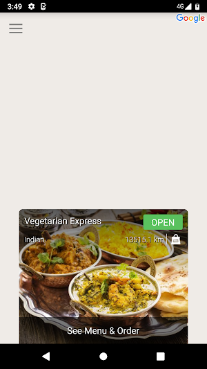 Vegetarian Express Screenshot 1