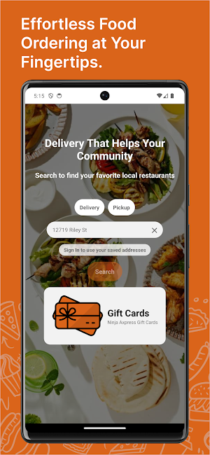 Ninja Axpress Food Delivery Screenshot 0