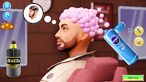 Barber Shop Hair Cut Sim Games Screenshot 2