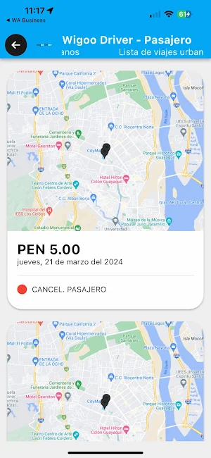 Wigoo Driver - Pasajero Screenshot 3
