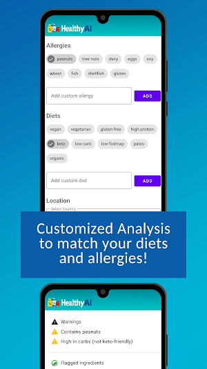 HealthyAI - Nutrition Scanner Screenshot 3