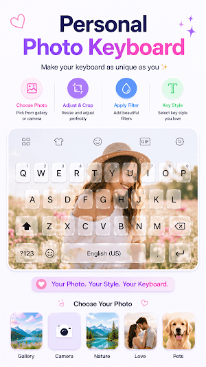 Photo Keyboard Themes Fonts Screenshot 0