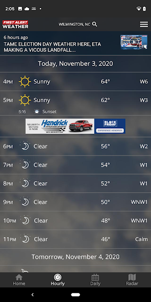 WECT 6 First Alert Weather Screenshot 1