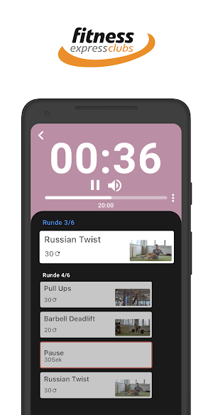 Fitness Express Training Screenshot 1