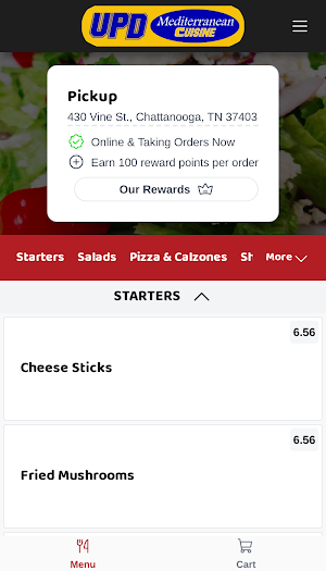 University Pizza Deli Screenshot 1