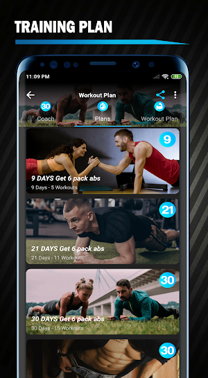Plank Workout at Home - 30 Day Fitness Challenge Screenshot 3