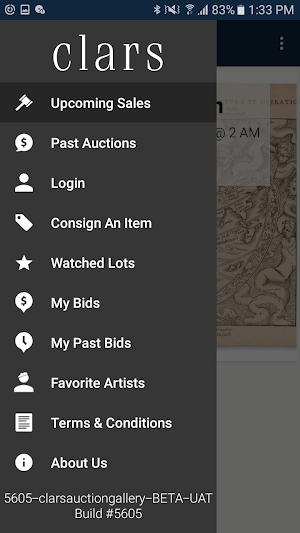 Clars Auction Gallery Screenshot 3