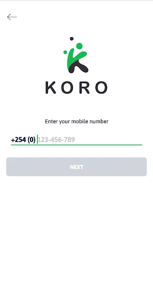 Koro Loan App Kenya Screenshot 1
