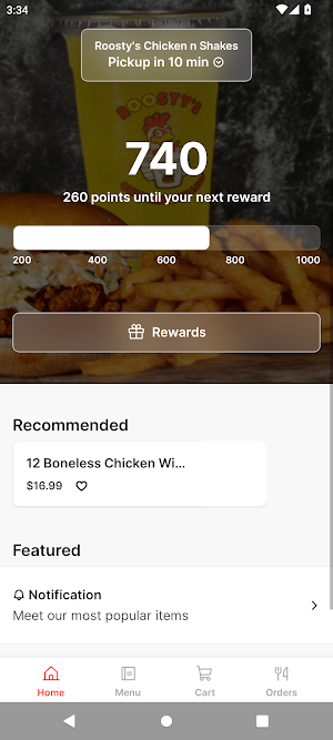 Roosty's Chicken n Shakes Screenshot 0