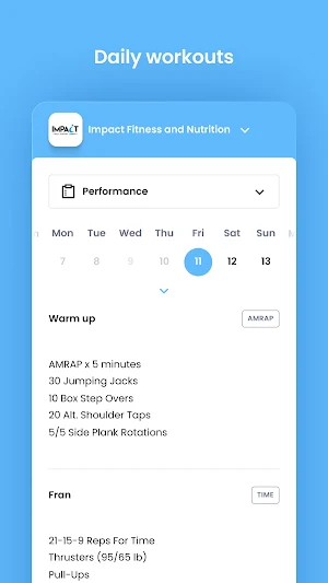 Impact Fitness and Nutrition Screenshot 3