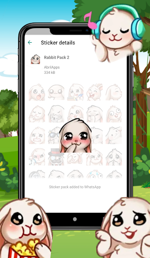 WAStickerApps Rabbit Stickers Screenshot 2