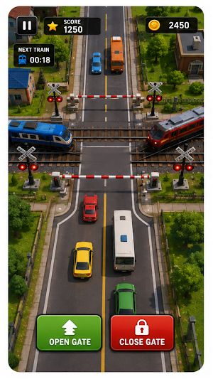 Railway Train Crossing Master Screenshot 2