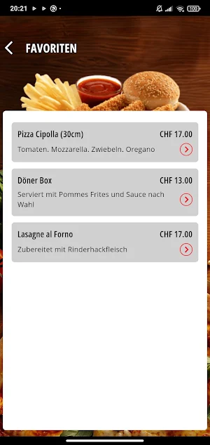 Pizza Kurier Langnau Screenshot 3