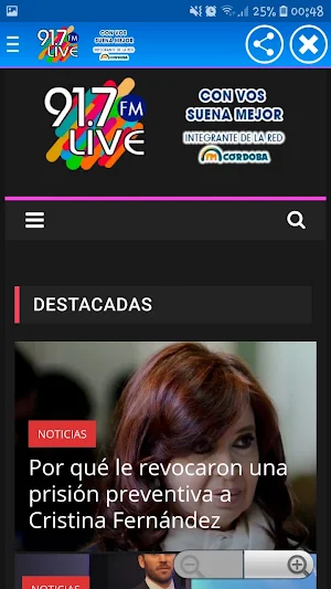 LIVE FM - Capilla del Monte Screenshot 2