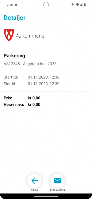 Parkering i Ås Screenshot 3