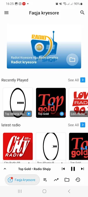 Radio Shqip Emathja - Albanian Screenshot 1