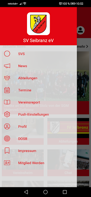 SV Seibranz e.V. Screenshot 2