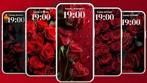 HD Red Rose Live Wallpaper Screenshot 0