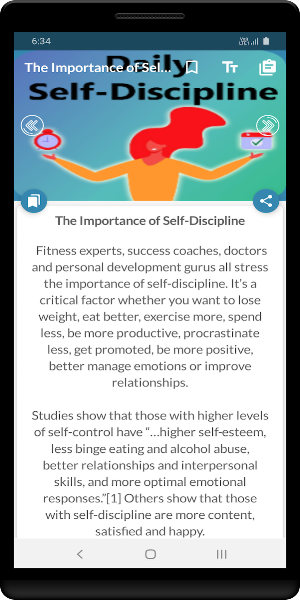 Daily - Self discipline Screenshot 2