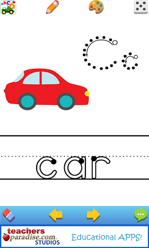 Kids ABCs Vehicles Flash Cards Screenshot 1