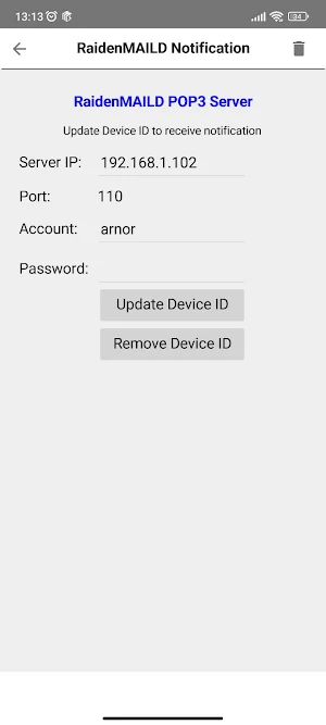 RaidenMAILD Notify Me Screenshot 1