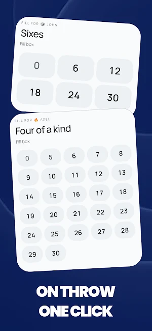 Yahtzee Scorecard Yatzy Scores Screenshot 1