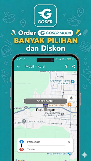 Goser - Transportasi & Food Screenshot 3