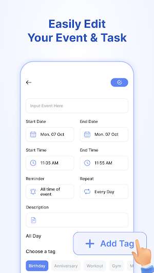 Calendar with Alarm Reminder Screenshot 3