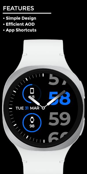 Night 150 - Analog Watch Face Screenshot 1