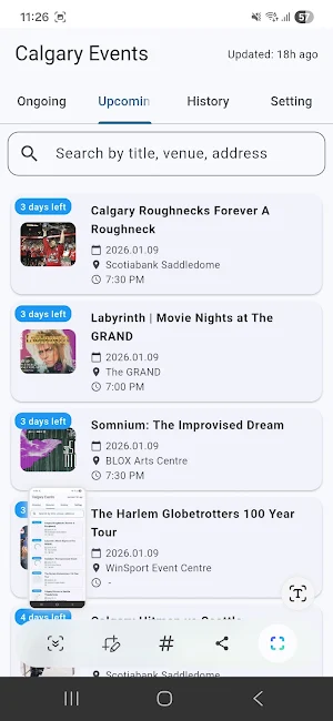 Calgary Events & Festivals Screenshot 1
