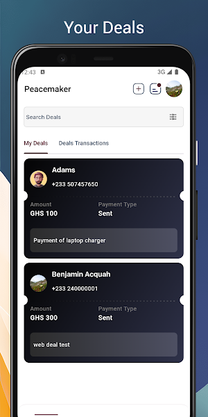 PeaceMaker: Secured Way To Pay Screenshot 0