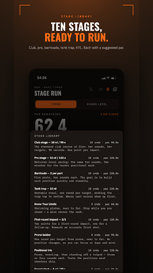 PRS Shot Timer: Par Timer Screenshot 2