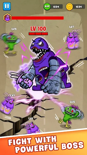 Grim Evolution: Purple Monster Screenshot 2