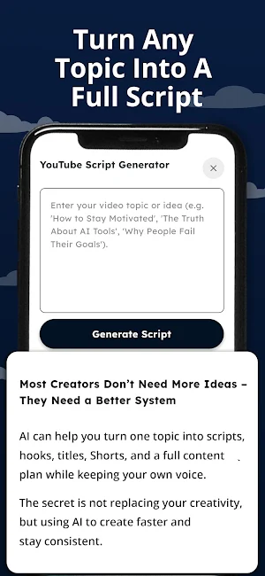 YouTube Script Writer AI Screenshot 1