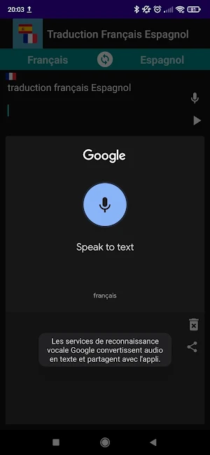 French Spanish Translator Screenshot 2