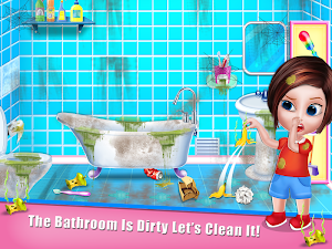 House Cleaning - Home Cleanup Girls Game Screenshot 2