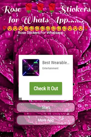 Roses Stickers For WhatsApps Screenshot 1