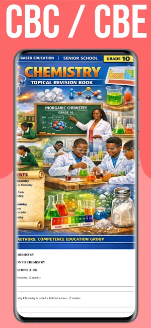 Chemistry Grade 10 CBC Exams Screenshot 2