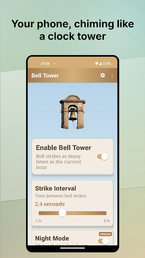 Bell Tower - Hourly Alarm Screenshot 2