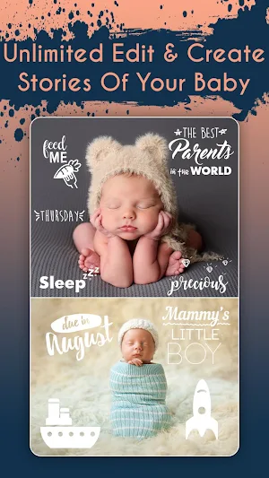 Baby Story Maker - Baby Milestones Photo Editor Screenshot 2