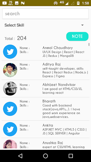 TTJC Participants App Screenshot 1